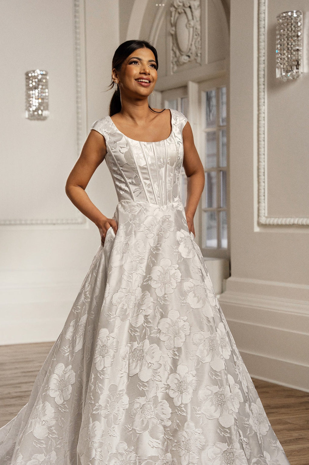 Aelia Modest Wedding Dress