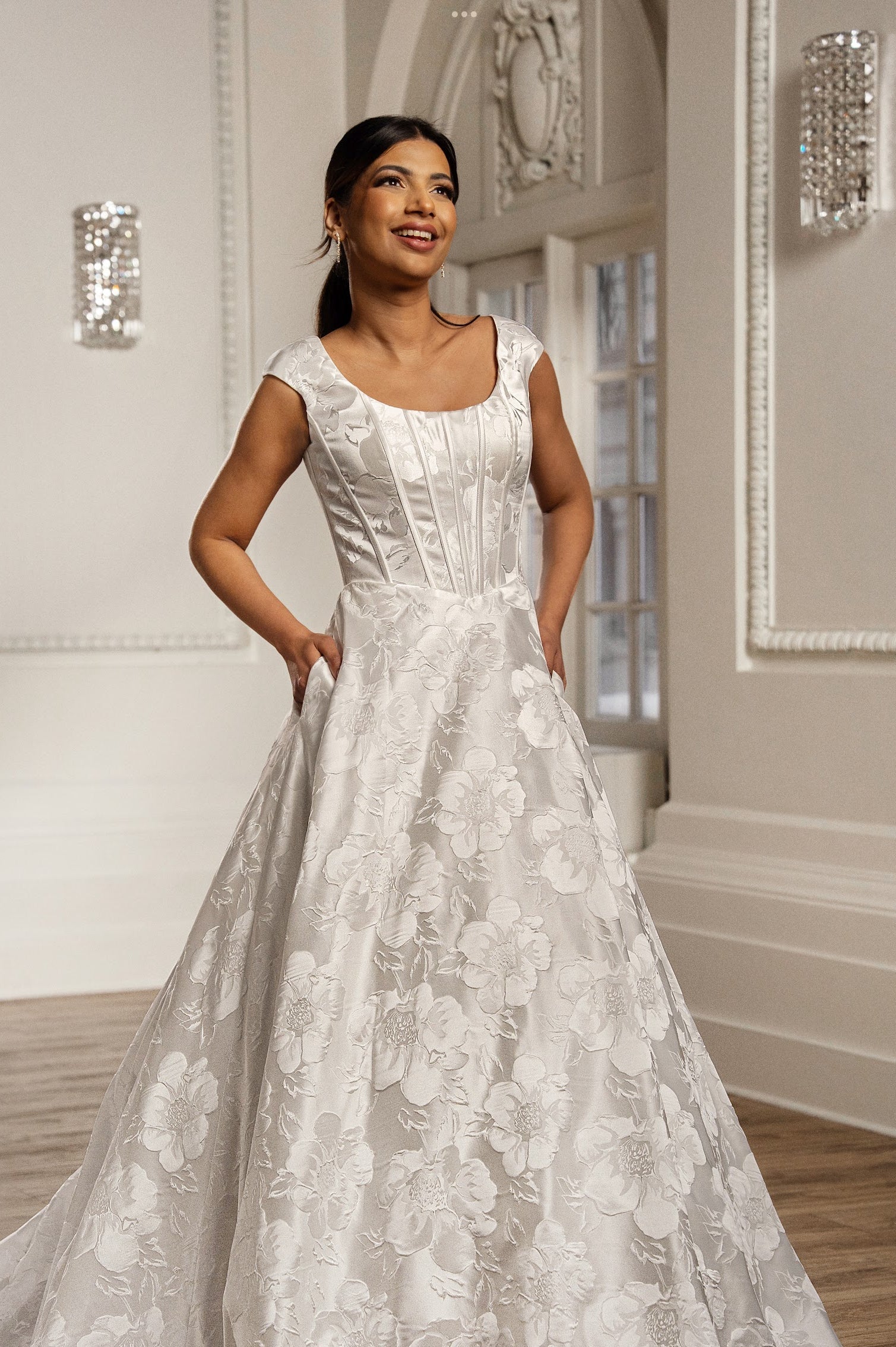 Aelia Modest Wedding Dress