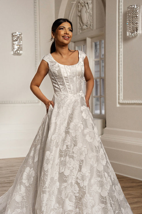 Aelia Modest Wedding Dress