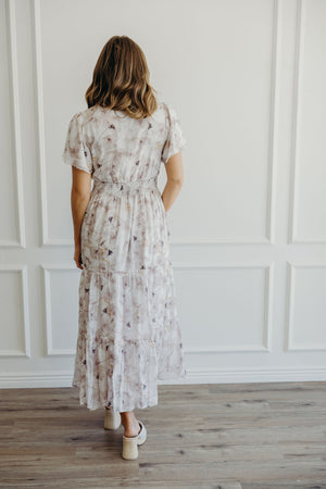 Eden Modest Maxi in Dove Garden