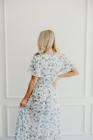 Eden Modest Maxi in Blue Washed Denim