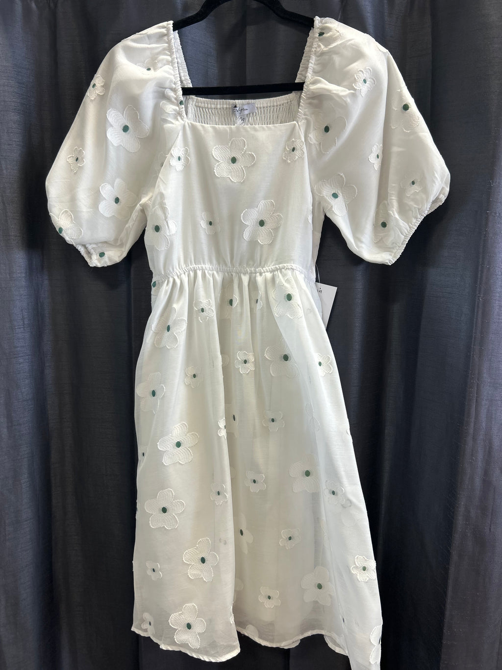 Petunia Modest Midi in Ivory