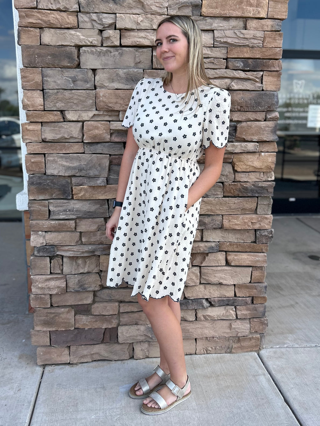 Laney Floral Midi Modest Dress