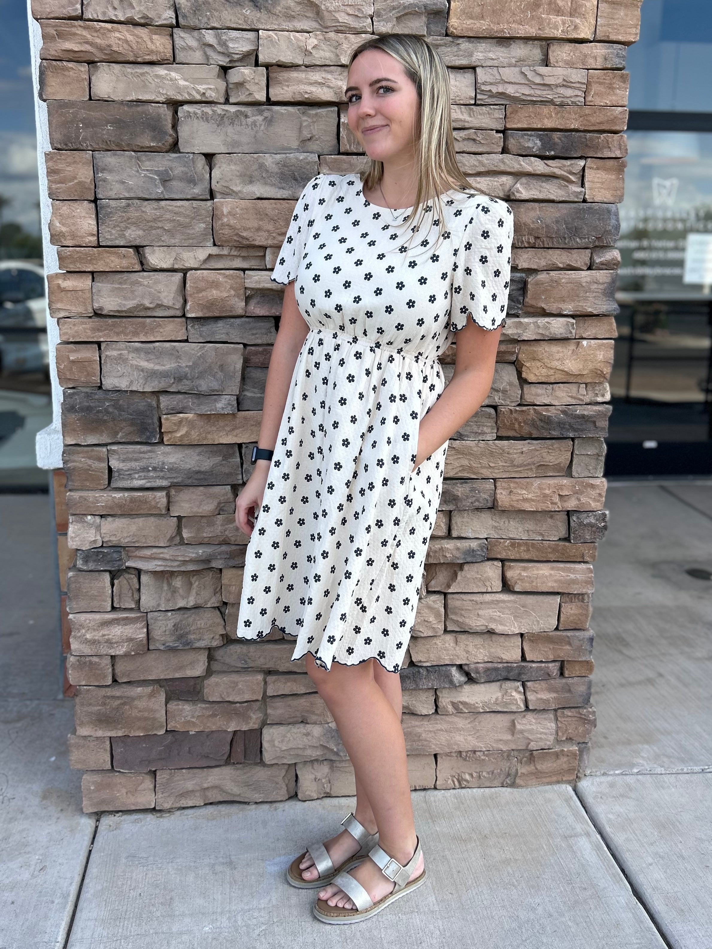 Laney Floral Midi Modest Dress