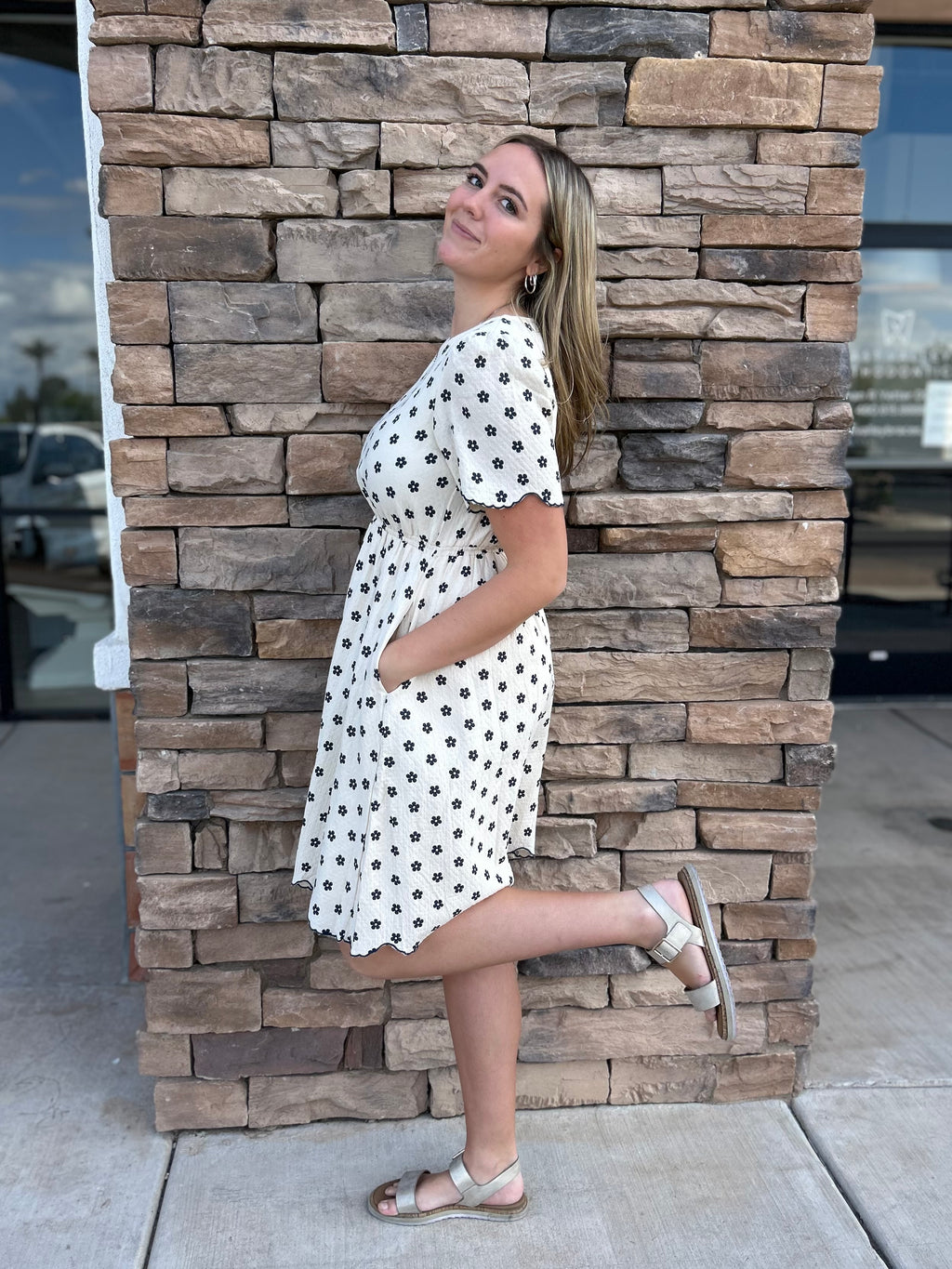 Laney Floral Midi Modest Dress