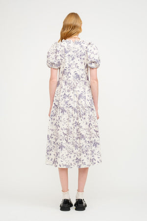 Scotty Floral Midi in Navy