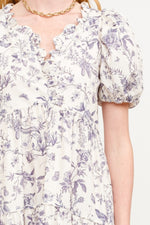 Scotty Floral Midi in Navy