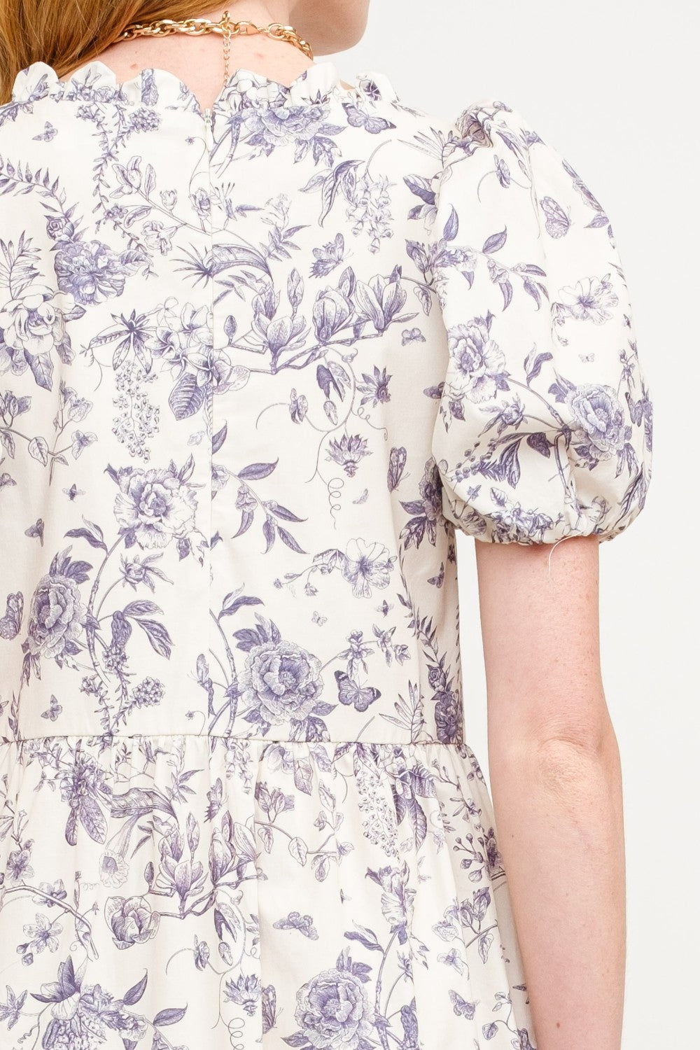 Scotty Floral Midi in Navy