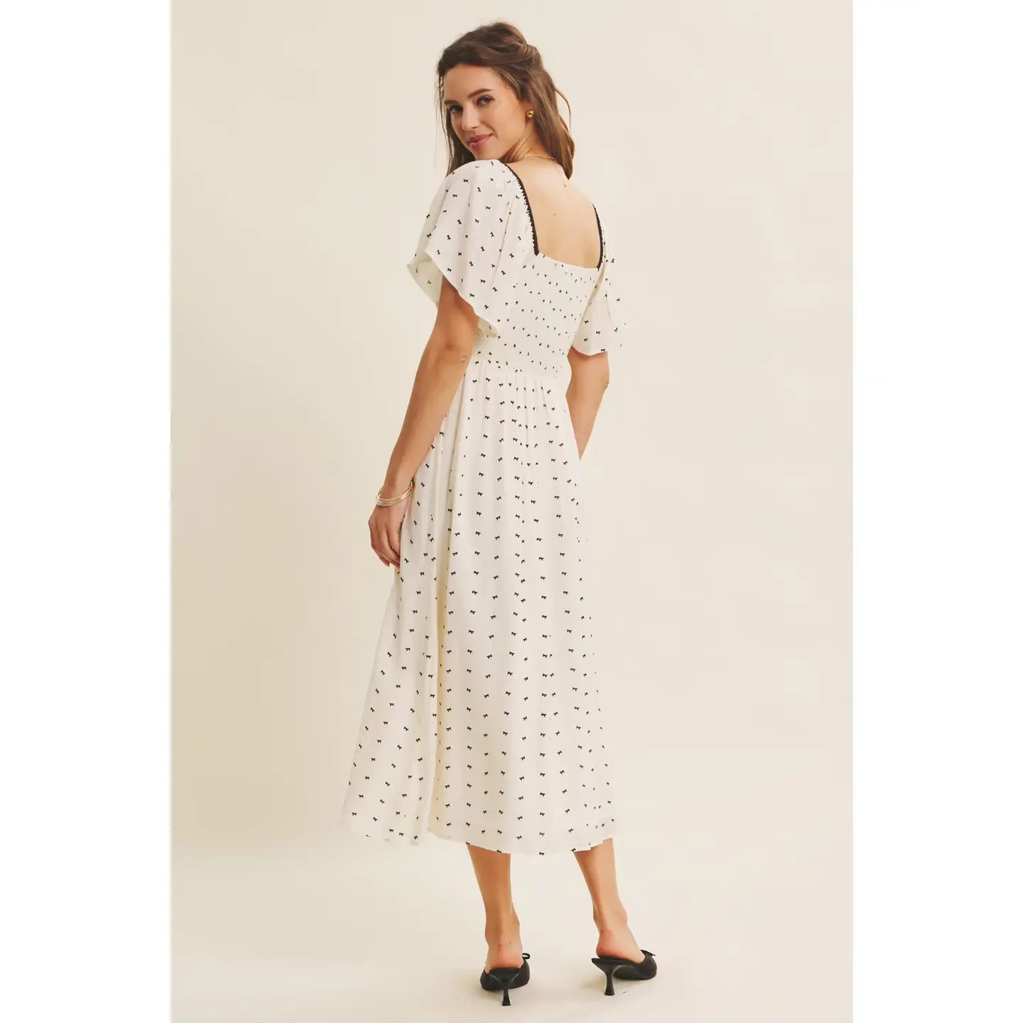 Misty Modest Dress in Cream
