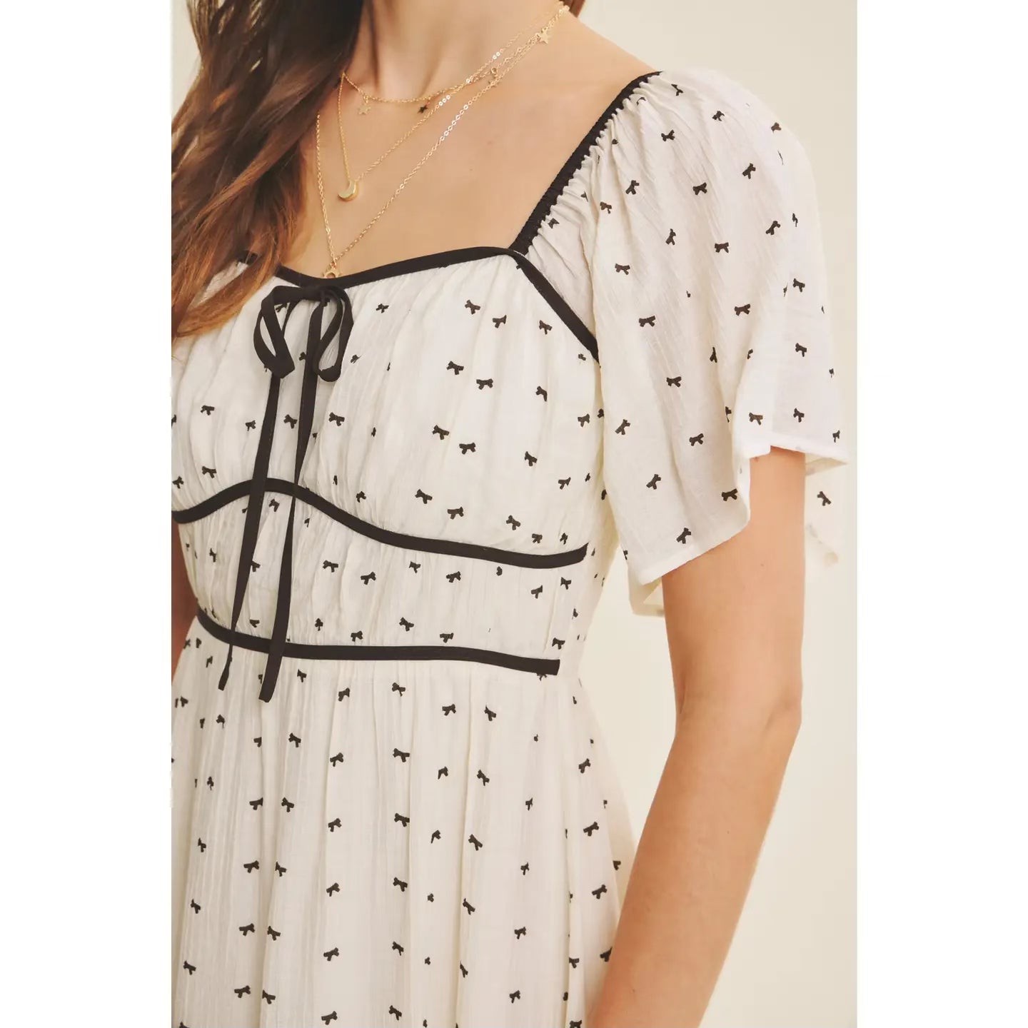 Misty Modest Dress in Cream
