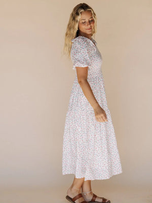 Cherry Modest Midi in Ivory
