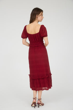 Danielle Modest Mini in Deep Red