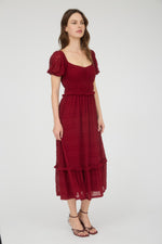 Danielle Modest Mini in Deep Red