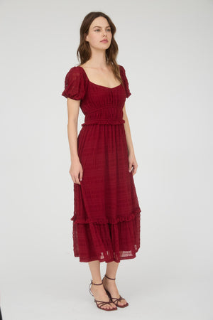 Danielle Modest Mini in Deep Red