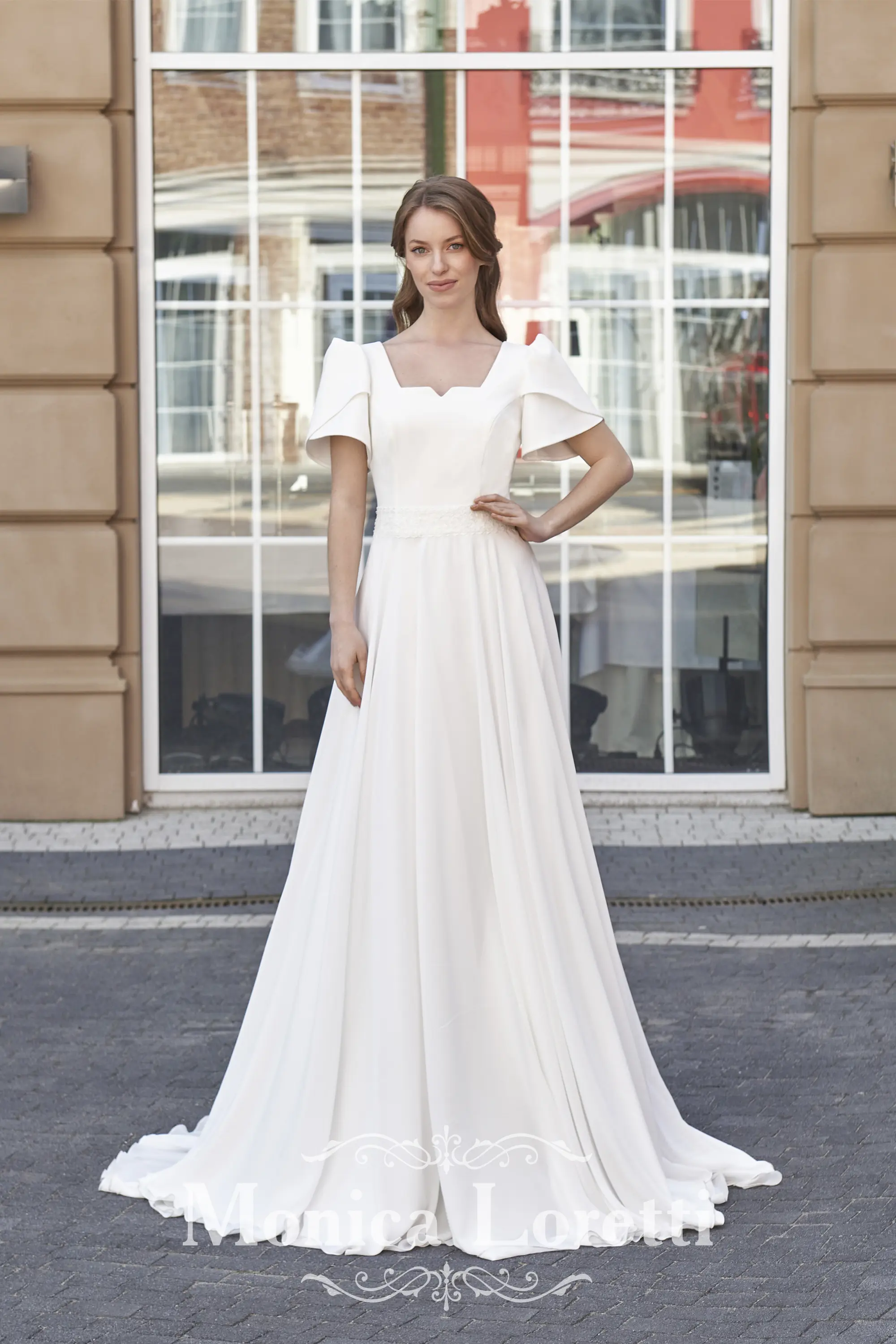 8258 Modest Wedding Dress