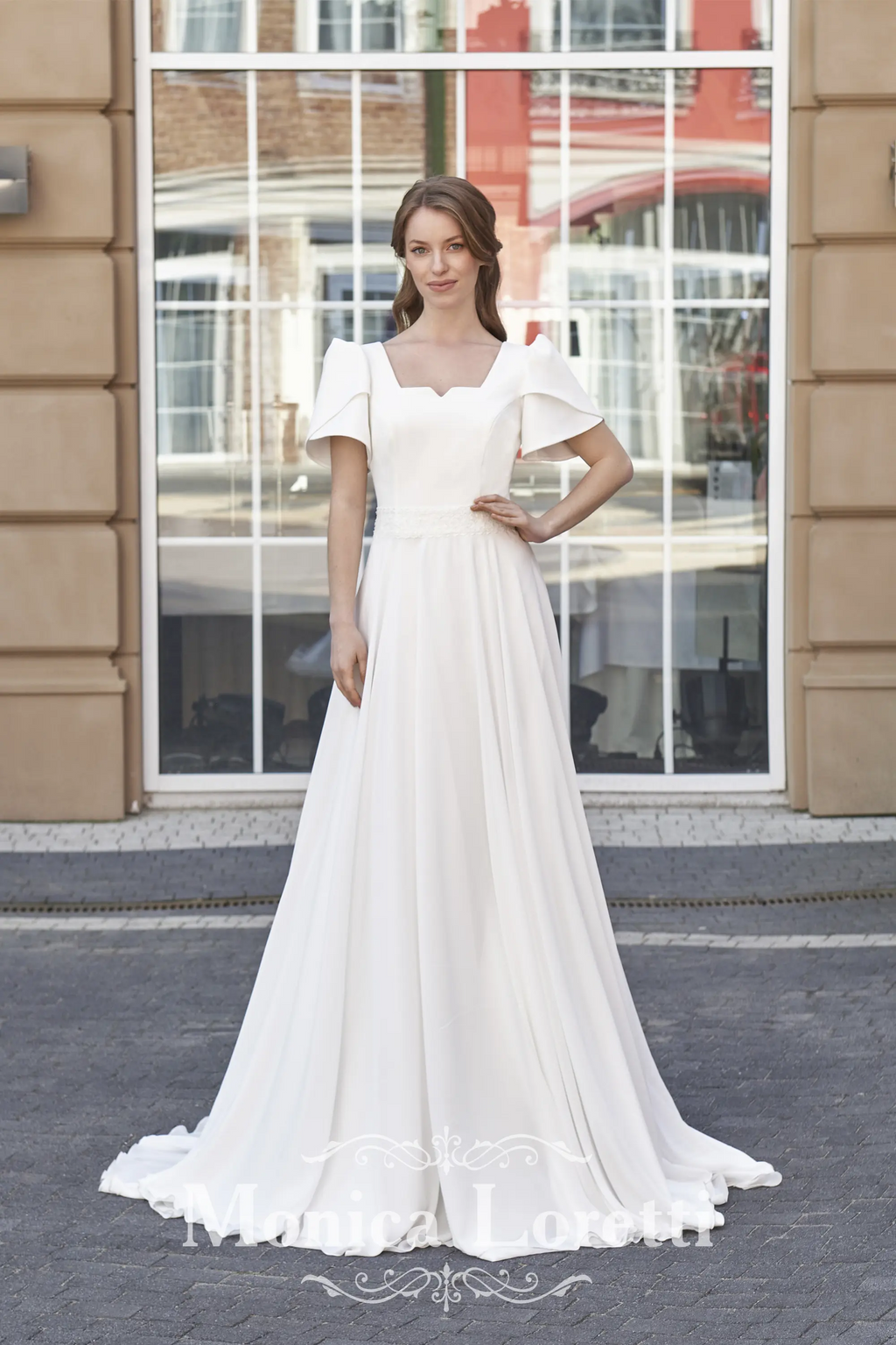 8258 Modest Wedding Dress