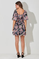 Calista Modest Mini in Black Multi