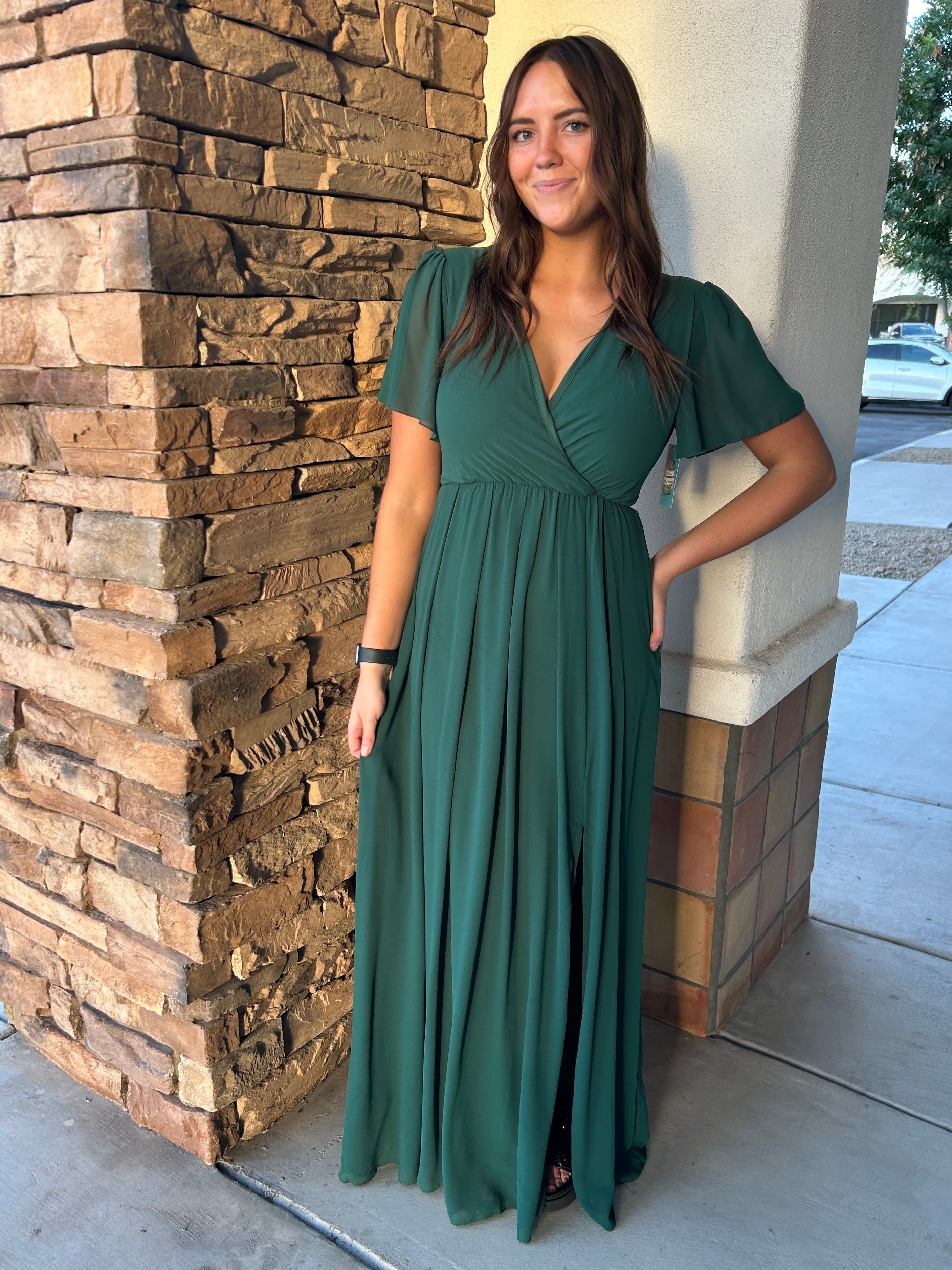 Mya Modest Maxi in Hunter Large Mya Modest Maxi in Hunter Large