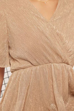 Debra Modest Midi in Champagne