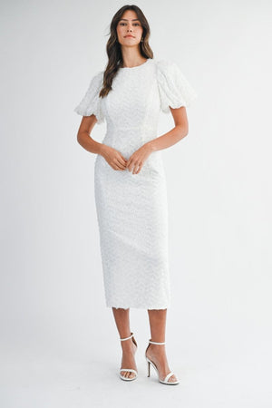 Athena Modest Midi in Off White