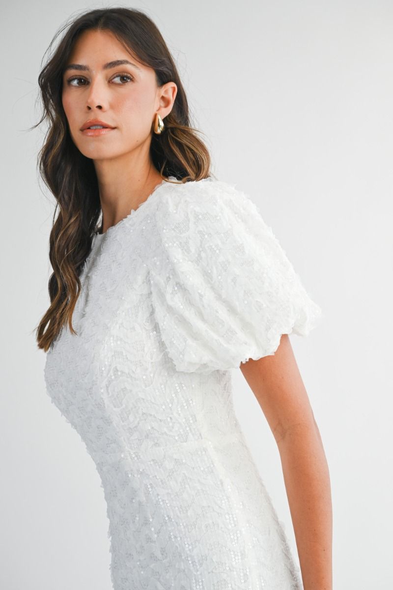 Athena Modest Midi in Off White Small Athena Modest Midi in Off White Small