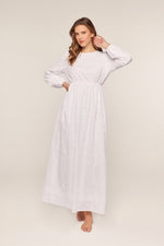 Marigold Modest Temple Dress in White
