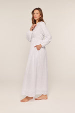Marigold Modest Temple Dress in White