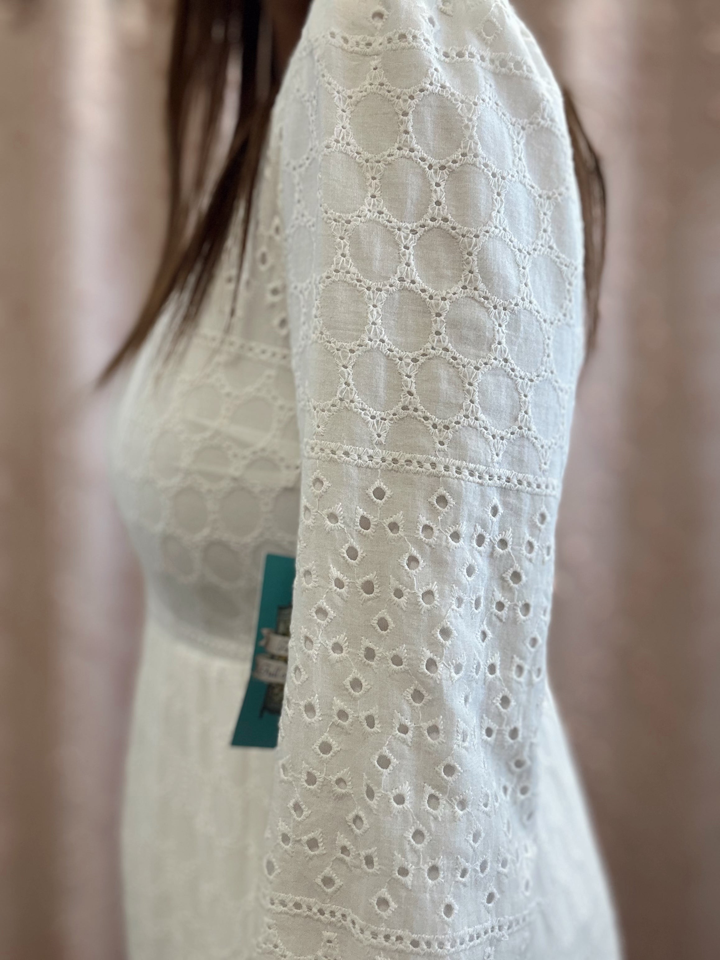 Addison Temple Dress in White