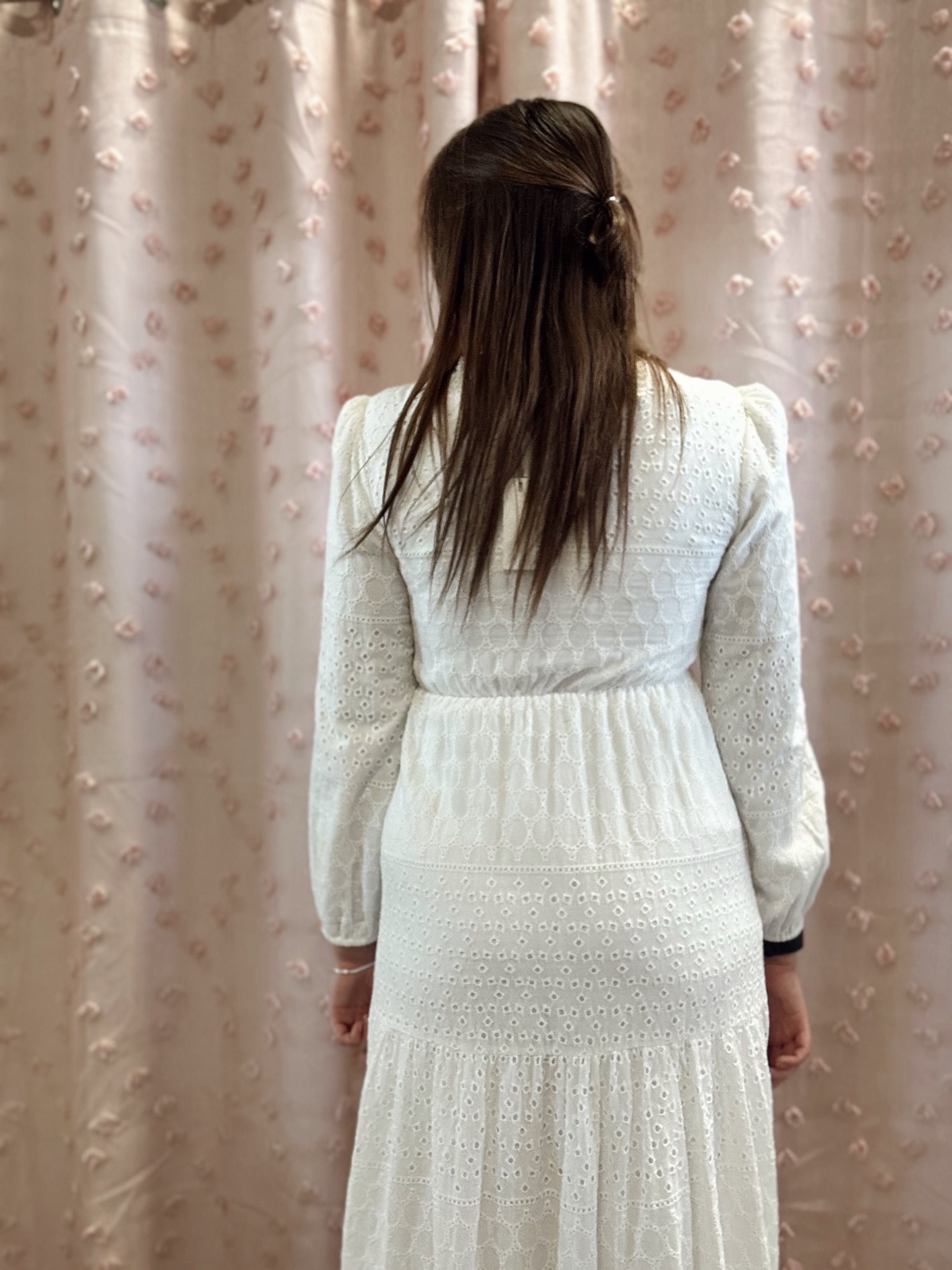 Addison Temple Dress in White
