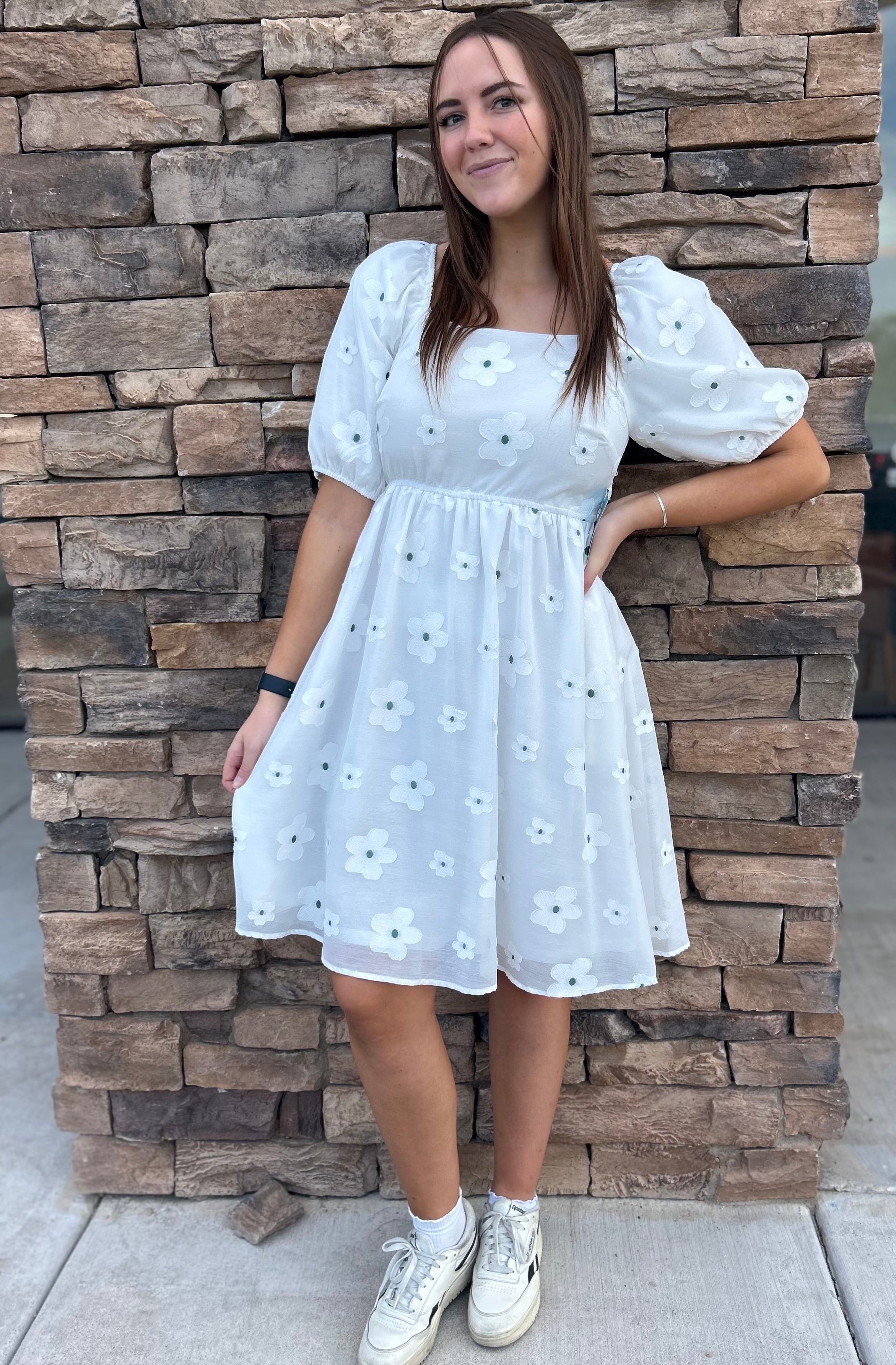 Petunia Modest Midi in Ivory