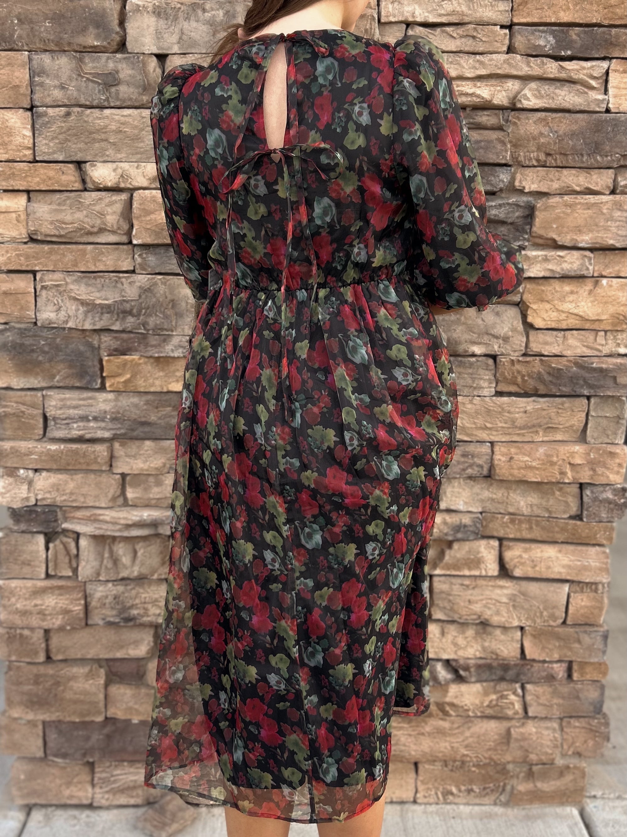 Miley Modest Midi in Black