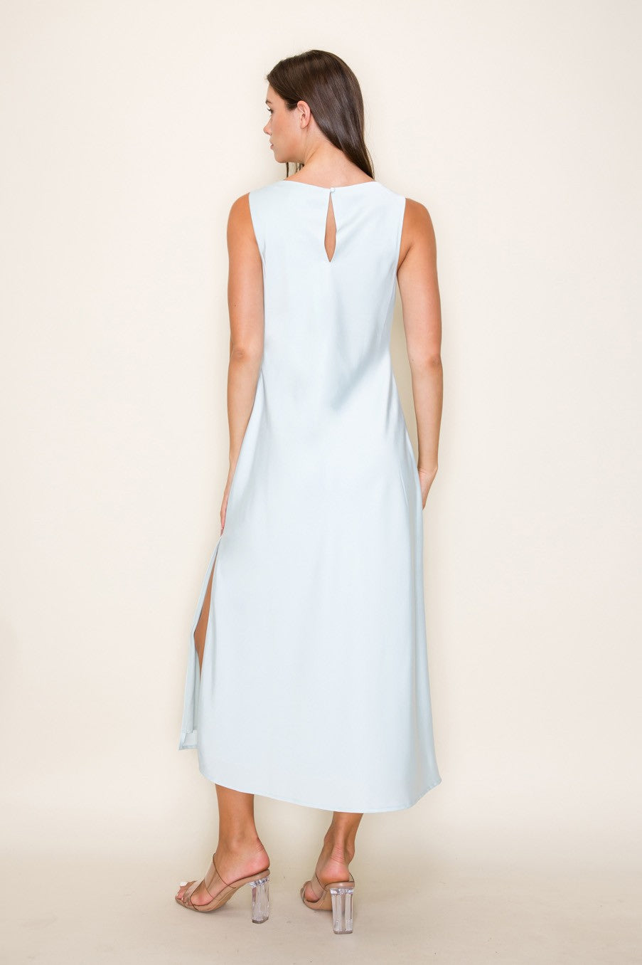 Andrea Modest Midi in Sky Blue