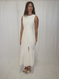 Vera Modest Midi in Off White