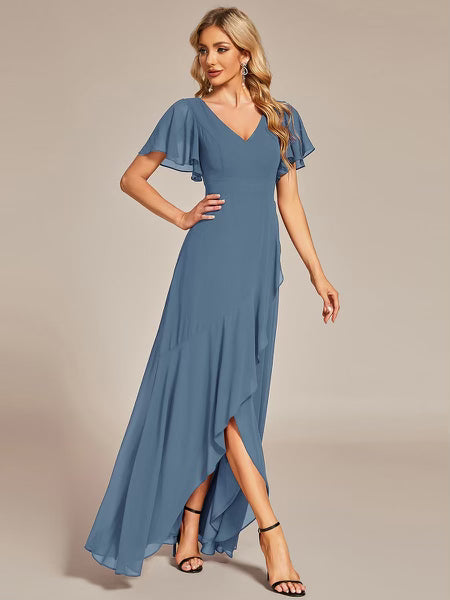 Dixie Modest Maxi in Dusty Blue