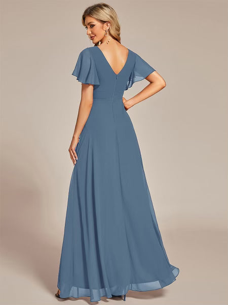 Dixie Modest Maxi in Dusty Blue