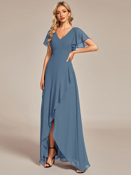 Dixie Modest Maxi in Dusty Blue