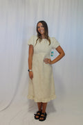 Lelia Modest Maxi Dress in Natural