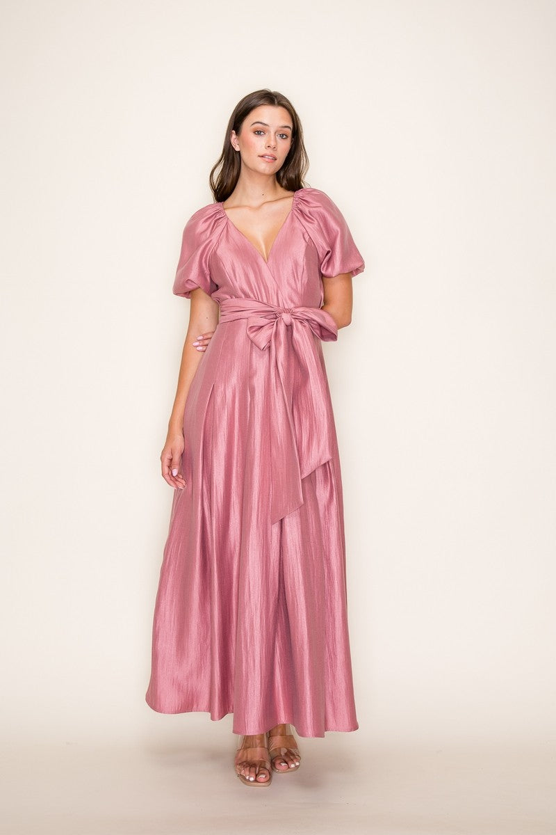 Beverly Modest Midi in Mauve Medium