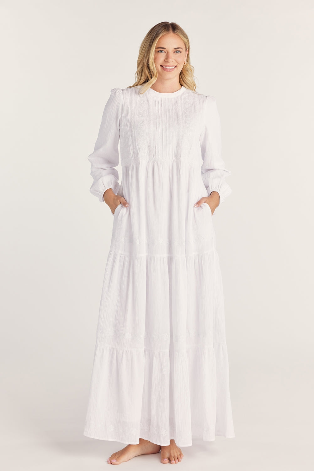 Mercedes Modest Temple Dress