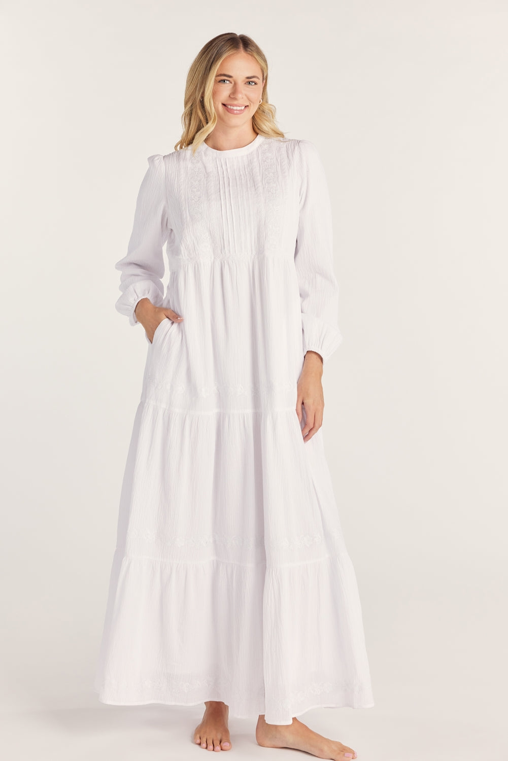 Mercedes Modest Temple Dress