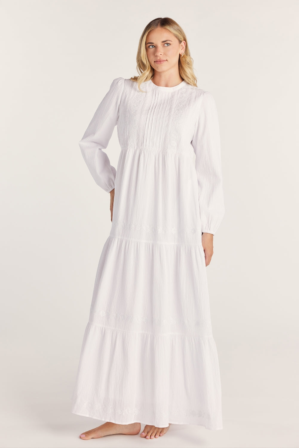 Mercedes Modest Temple Dress