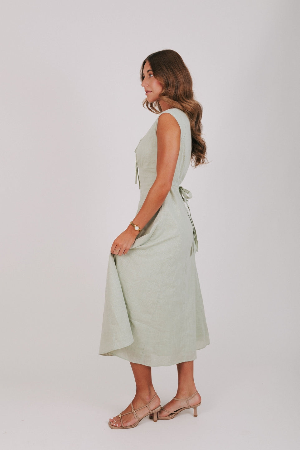 Dolly Modest Midi in Mint