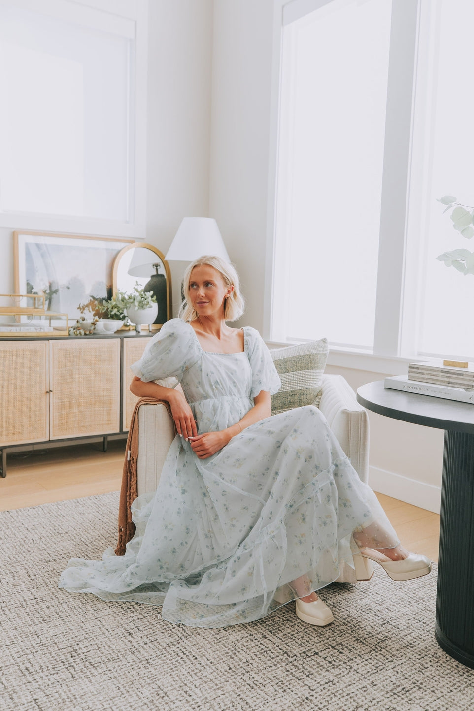 Hadley Modest Maxi in Cloud Blue