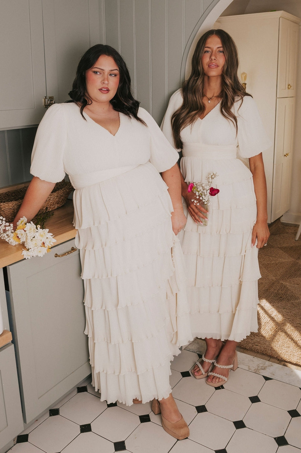 Meredith Modest Maxi in Clean Ivory