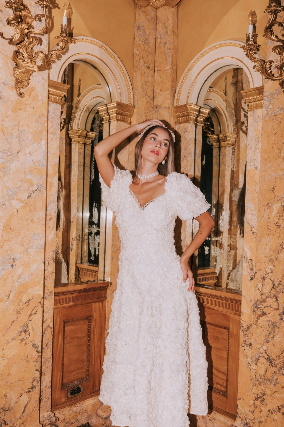 Winnie Modest Maxi in Ivory