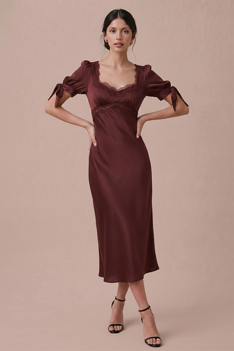 Adley Modest Midi in Brown Large