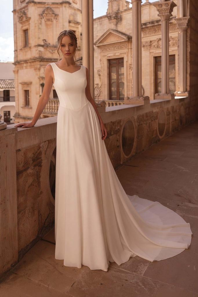 8443C Modest Wedding Dress