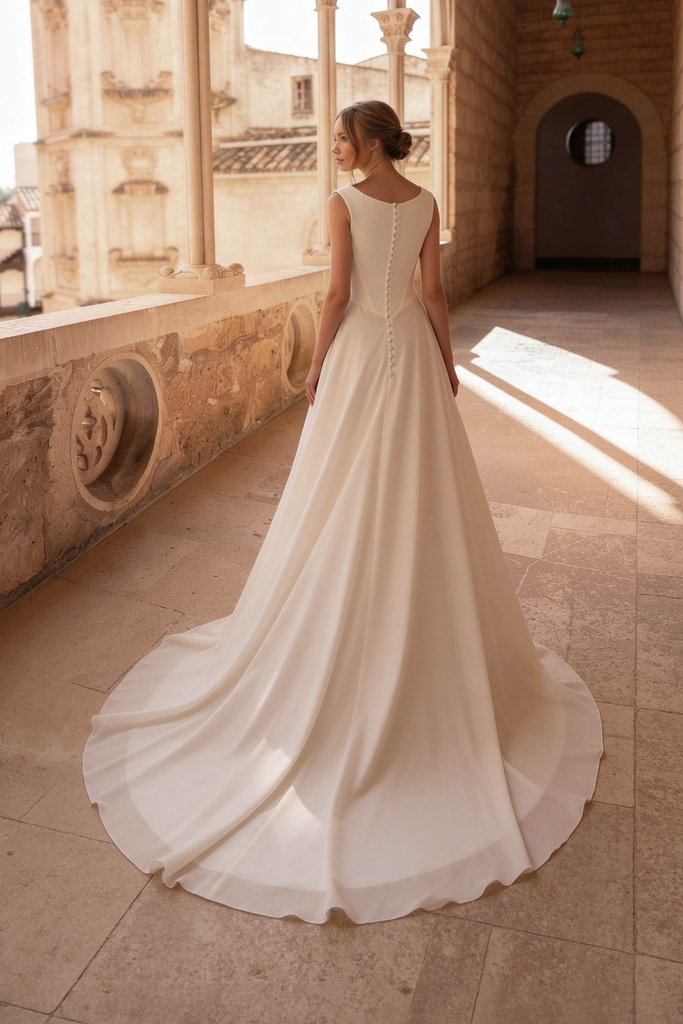 8443C Modest Wedding Dress