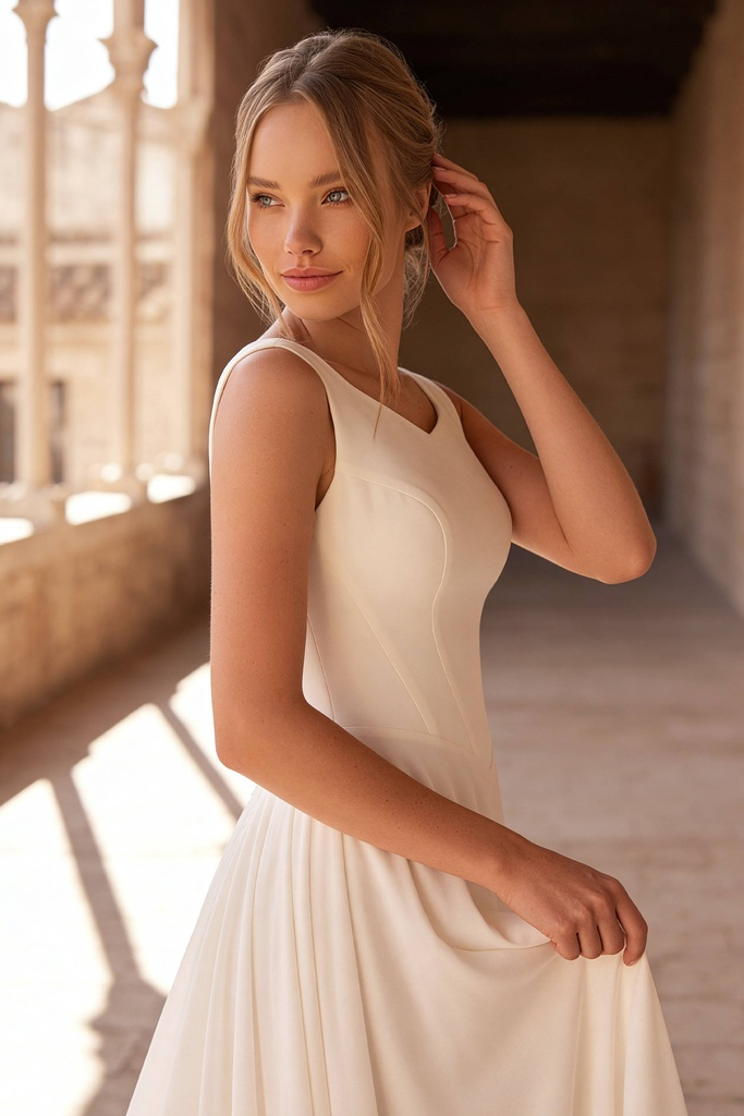 8443C Modest Wedding Dress