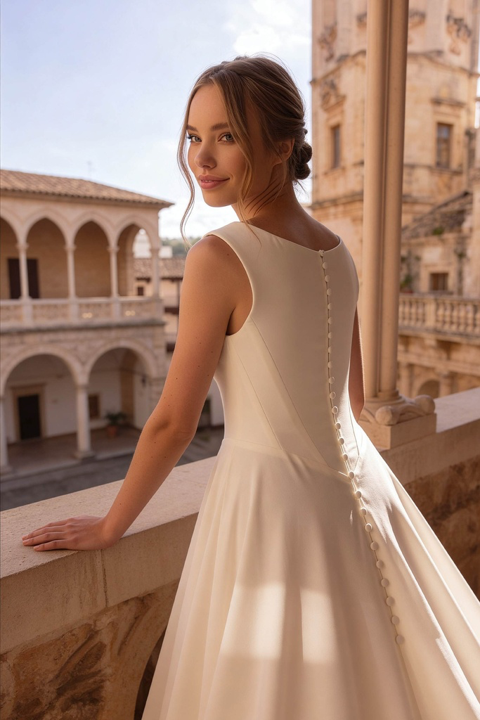 8443C Modest Wedding Dress